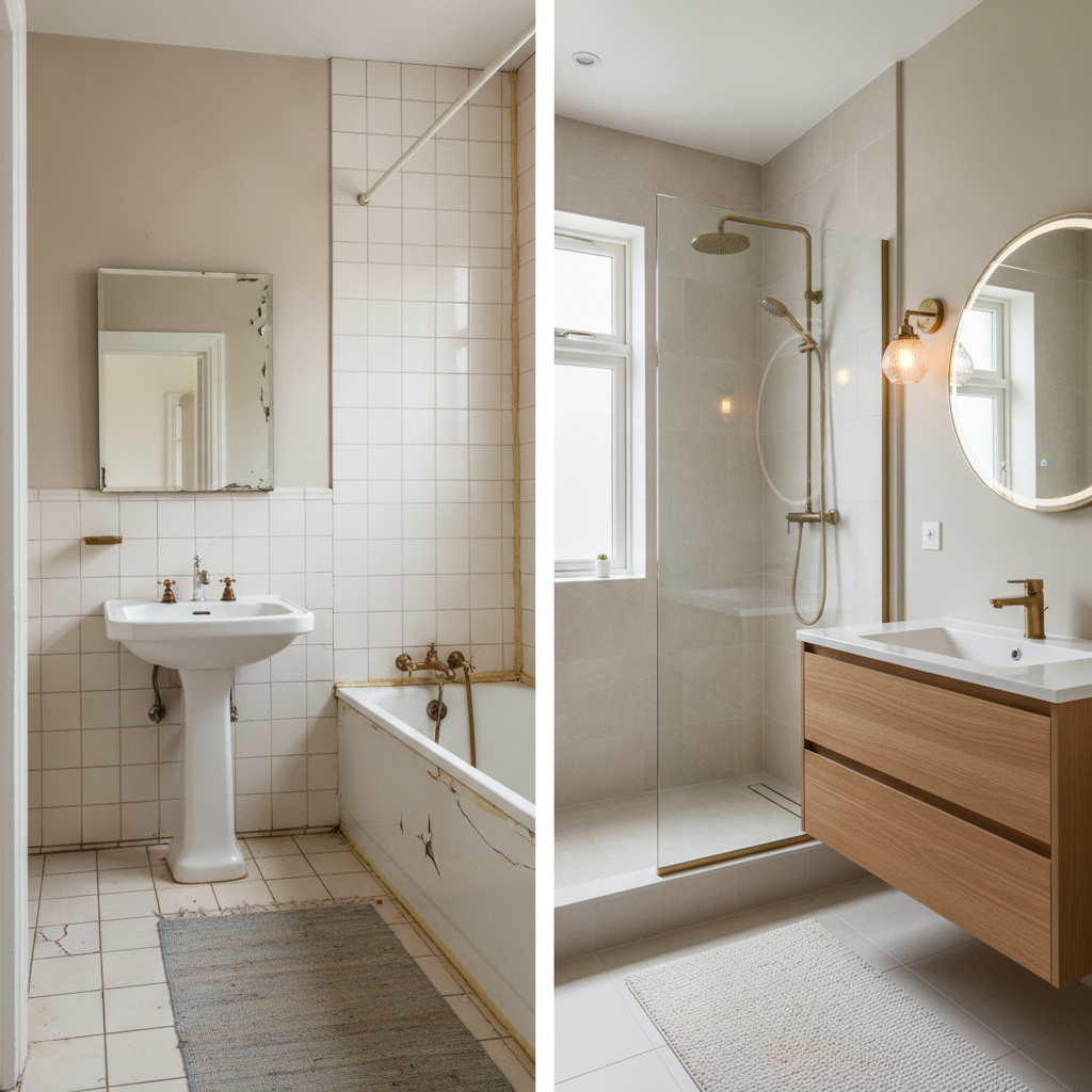 walk in shower conversion